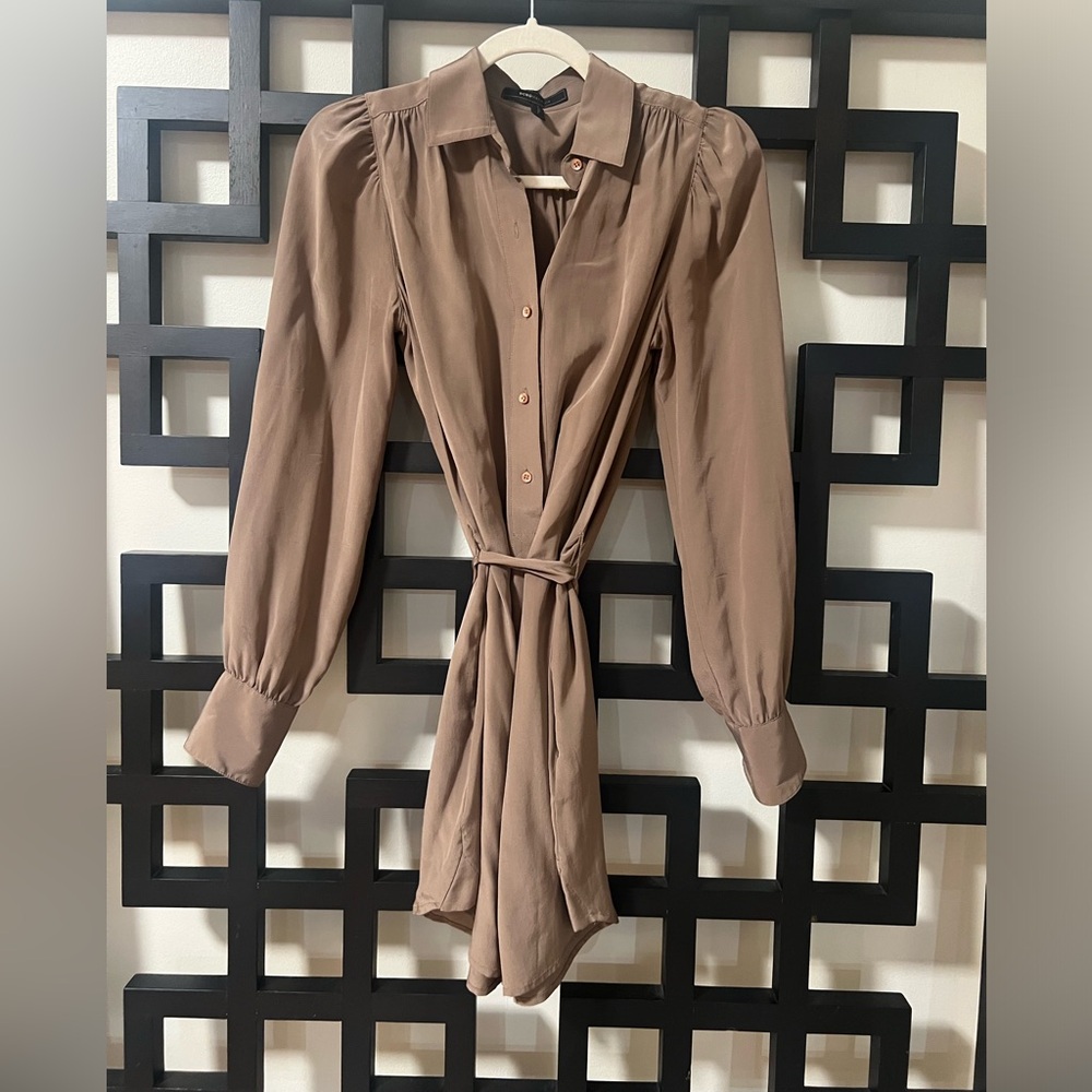 BCBGMAXAZRIA Silk Shirt Dress